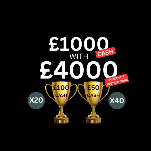 £1000 Cash + £4000 of Instant Wins