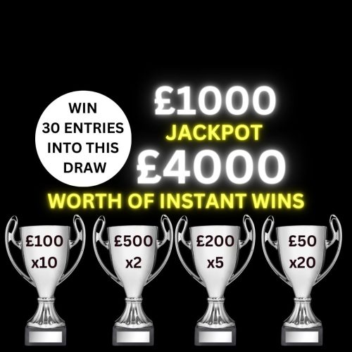 Win 30 entries into our big draw