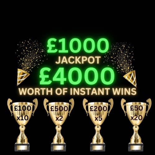 Win £1000 Cash with £4,000 worth of Instant Wins