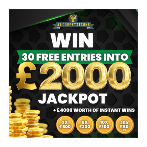 WIN 30 Entries Into Our Big Jackpot