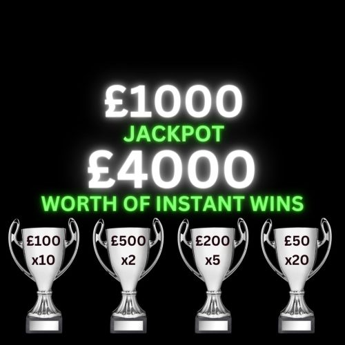 Win £1000 cash with £4000 worth of instant wins