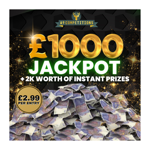 £1000 Jackpot + £2000 Instant Wins