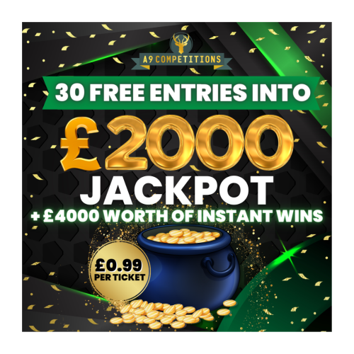 WIN 30 Entries Into Our Big Jackpot