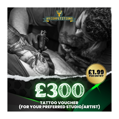 £300 Tattoo Voucher (Cash if preferred)