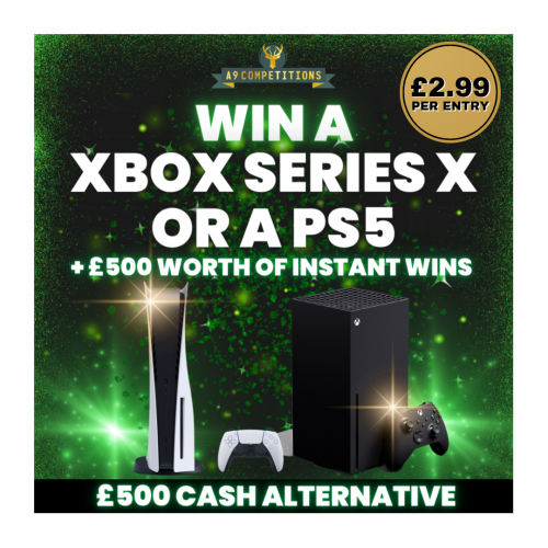 Xbox Series X or PS5 + £500 Worth of Instant Wins