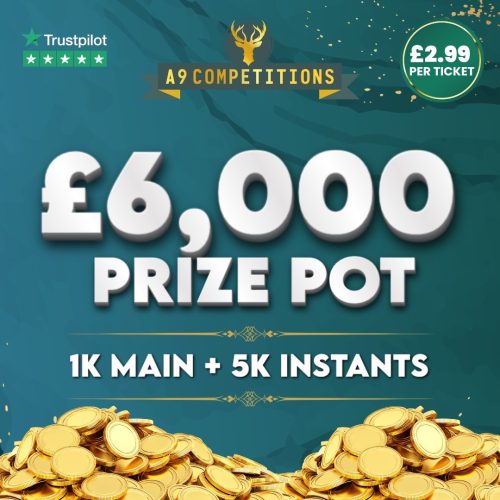 £6K Prize Pot - Win £1,000 Jackpot + £5,000 Instant Wins