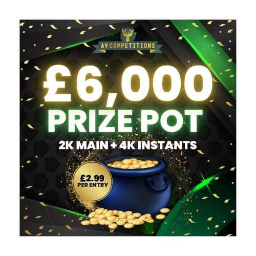 £6K prize pot - win £2K with 4K in instant wins