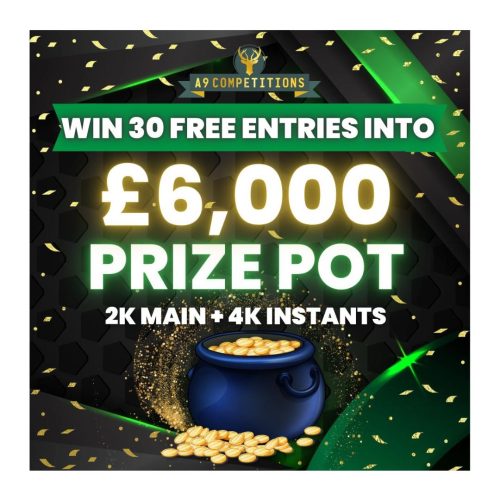 Win 30 entries into the win £2k with £4k instant wins draw