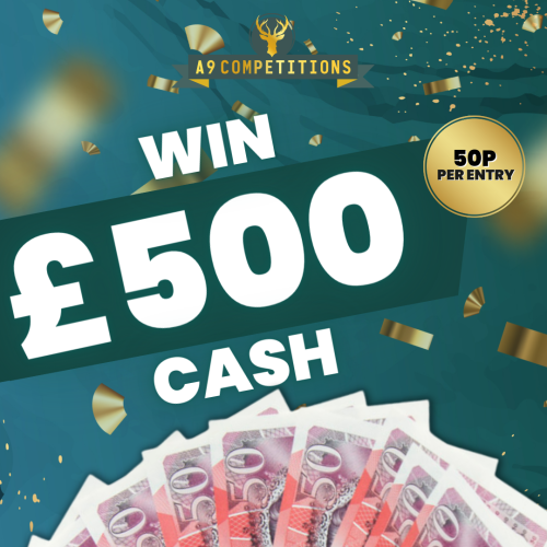 Win £500 Cash For 50p!