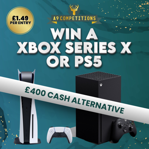 Win An XBOX or PS5 or £400 CASH ALT