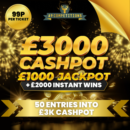 WIN 50 ENTRIES INTO THE £3K CASHPOT