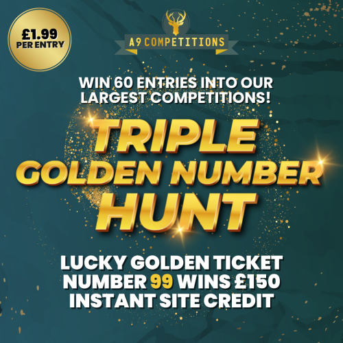 TRIPLE GOLDEN NUMBER HUNT + £150 BONUS SITE CREDIT IF YOU FIND TICKET NO 99*