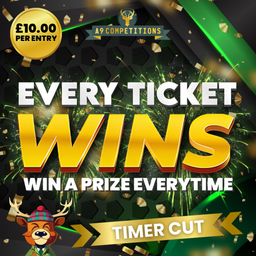 EVERY TICKET WINS! £5 MINIMUM WIN