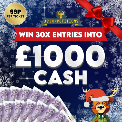 X30 ENTRIES INTO THE £1.99 £1000 CASH