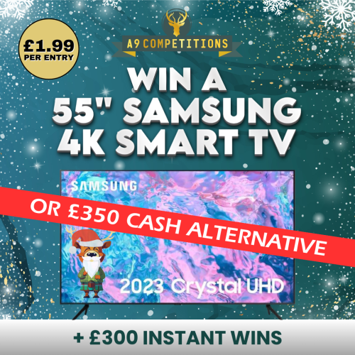 Samsung 4K 55" 2023 Smart TV + £300 Instant Wins