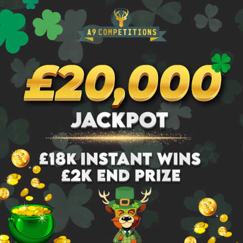 £20,000 JACKPOT – £18K INSTANT WINS + £2K END PRIZE