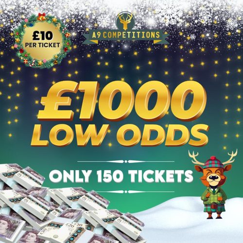 £1000 LOW ODDS 150 TICKETS