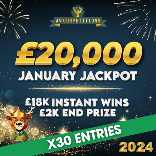 X30 ENTRIES INTO JANUARY JACKPOT