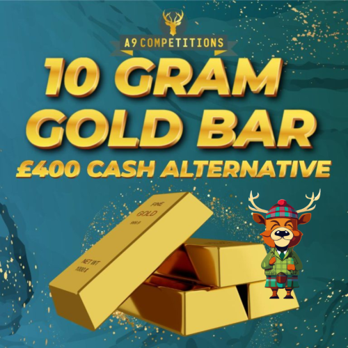 10G GOLD BAR OR £400 CASH
