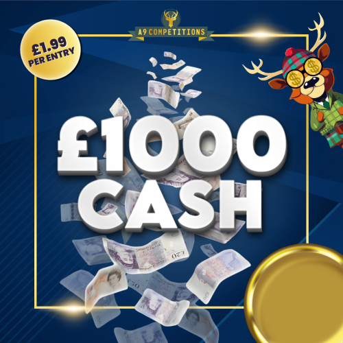 £1000 CASH ONLY 750 TICKETS