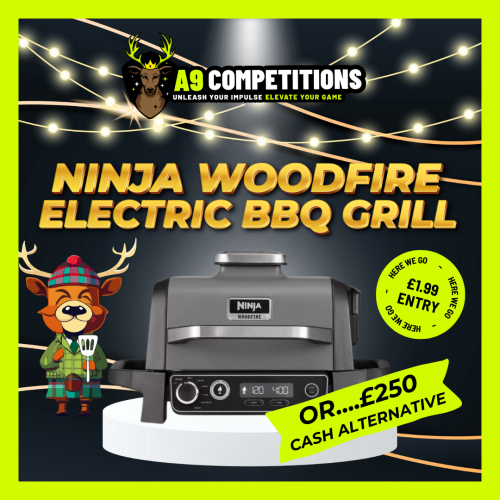 NINJA WOODFIRE BBQ GRILL & SMOKER OR £250 CASH 💰
