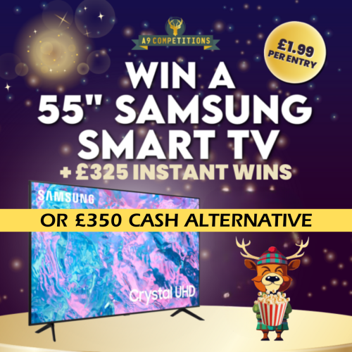 SAMSUNG 4K 55″ 2023 SMART TV + £325 INSTANT WINS