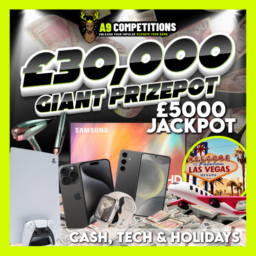 £30,000 MEGA CASHPOT  £5,000 END PRIZE