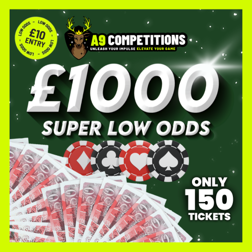 SUPER LOW ODDS £1000