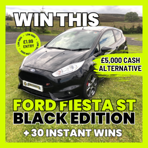 FIESTA 1.6 ST 182BHP TURBO BLACK EDITION (£5K CASH ALTERNATIVE)