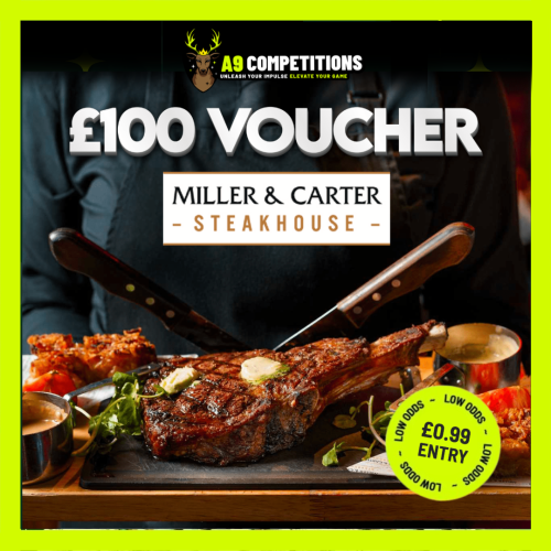 £100 MILLER & CARTER VOUCHER (£100 CASH OPTION)