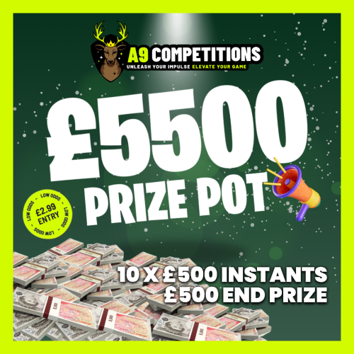 £5500 CASH POT - 10 X £500 INSTANTS