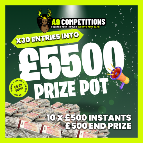 30 Entries into £5,500  Prize Pot
