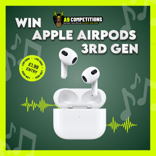 WIN APPLE AIRPODS 3RD GENERATION OR £150 CASH