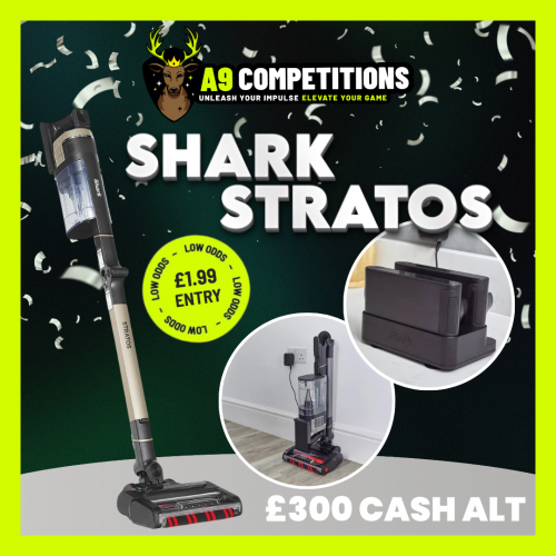 SHARK STRATOS CORDLESS VACUUM IZ400 OR £300 CASH
