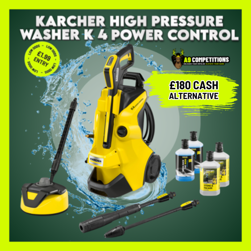 KARCHER K4 PRESSURE WASHER OR £180 CASH