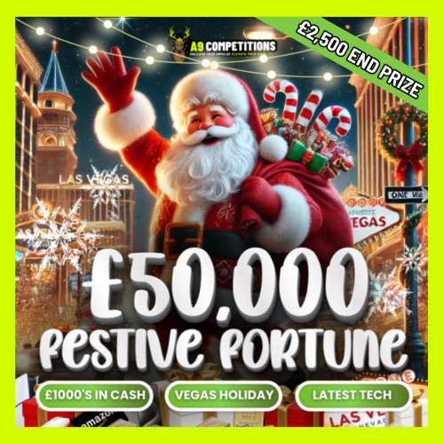 £50,000 FESTIVE FORTUNE! £2,500 JACKPOT