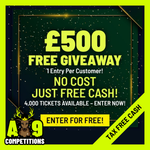 £500 FREE Giveaway – Enter for FREE!