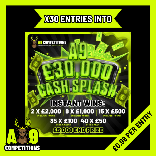 x30 Entries Into A9 £30,000 Cash Splash #6 | AUTO DRAW
