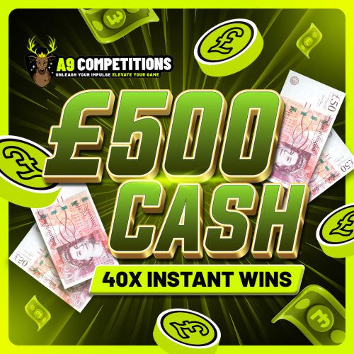 £500 CASH + 40 INSTANT WINS