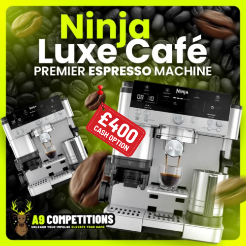 NINJA LUXE CAFE PREMIER COFFEE MACHINE OR £400 CASH