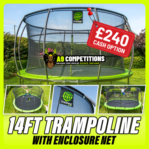 14FT TRAMPOLINE OR £240 CASH