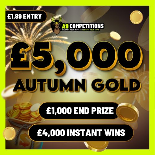 £5,000 AUTUMN GOLD - £1000 END PRIZE + £4K IN INSTANTS WINS