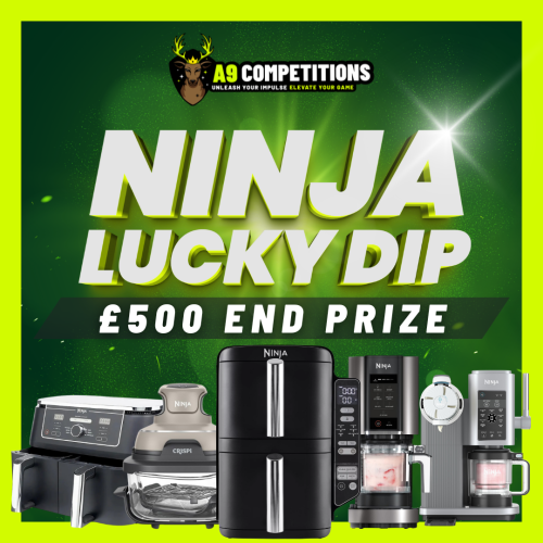 NINJA LUCKY DIP - £500 END PRIZE - CASH ALTERNATIVES AVAILABLE