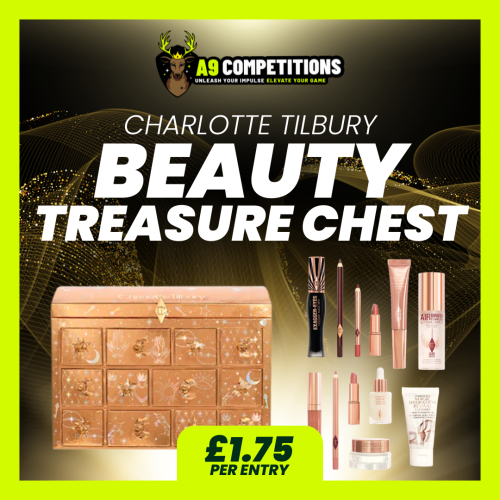 CHARLOTTE TILBURY TREASURE CHEST BEAUTY ADVENT or £150 CASH