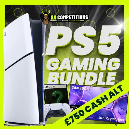 PS5 GAMING BUNDLE OR £750 CASH.