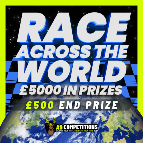 RACE ACROSS THE WORLD - £500 END PRIZE.