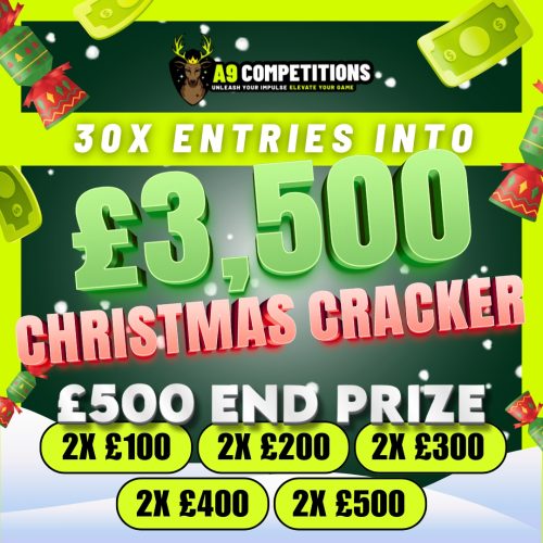 X30 ENTRIES INTO £3,500 CHRISTMAS CRACKER