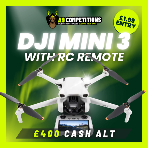 DJI MINI 3 DRONE WITH RC REMOTE CONTROLLER