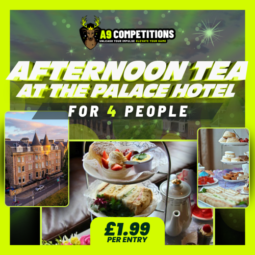 Tea with Prosecco at the Palace Hotel, Inverness Or £100 Cash